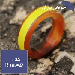 حلقه عقیق سلیمانی شب نما کد R_1835