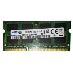 رم لپ تاپ سامسونگ مدل DDR3 12800s MHz PC3L ظرفیت 8 گیگابایت