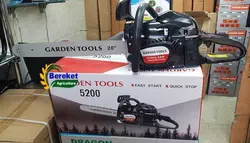 اره موتوری گاردن تولز تیغه 50 سانتی مشکی رنگ  مدل  GARDEN TOOLS 5200