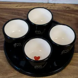 ست کاپ قهوه خوری نقاب - 100 میلی لیتر