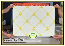 ماربل فوم پشت چسبدار طرح سنگ مشکی زرد کد:01-57