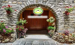 پوستردیواری  سه بعدی درب خانه  با سنگ کد 5300