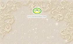 پوستردیواری گل طلایی سه بعدی کد v12201