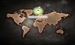 پوستردیواری نقشه جهان کد 12280