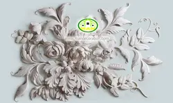 پوستردیواری گل طوسی رنگ 12003