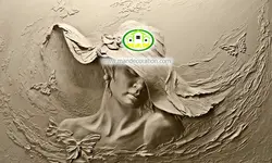 پوستردیواری نیم رخ زن خاکی 12005