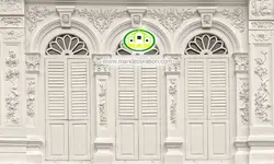 پوستردیواری سه بعدی دیوار و دربهای قدیمی کد 5245