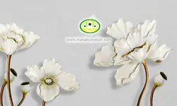 پوستردیواری گل طلایی سه بعدی کد 12145