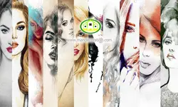 پوستردیواری چهره کد 5380