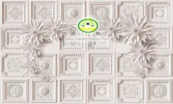 پوستردیواری سه بعدی گل کاغذی کد 12135