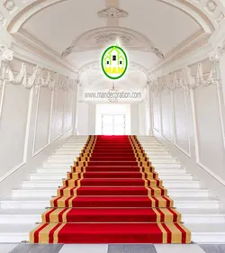 پوستردیواری سه بعدی سالن با فرش قرمز کد 12099