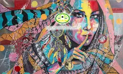 پوستردیواری نقاشی دیواری گرافیتی کد 5377