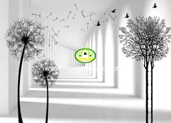 پوستردیواری درخت مشکی سه بعدی کد 13236