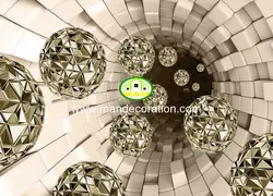 پوستردیواری توپ شامپاینی سه بعدی کد13029
