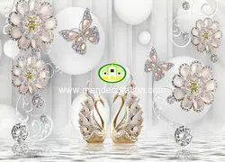 پوستردیواری گل طلایی سه بعدی کد 13045