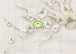 پوستردیواری گل سه بعدی کد 13388