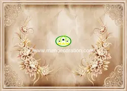 پوستردیواری گل سه بعدی کد 13442