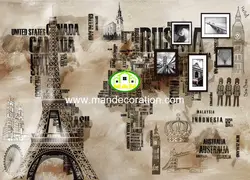 پوستردیواری ایفل سه بعدی کد 13443