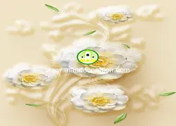 پوستردیواری گل زرد سه بعدی کد 13448
