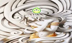 پوستردیواری چهره فرشته و سه بعدی کد 5390