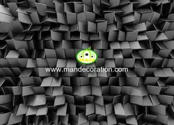 پوستردیواری سه بعدی مشکی 13261