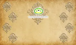 پوستردیواری  داماسک نسکافه ای کد v12244