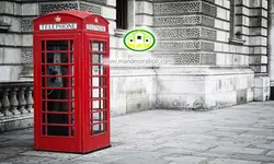 پوستردیواری تلفن قرمز کد v12069