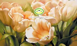 پوستردیواری آبرنگی گلهای گلبهی کد 5128