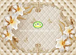 پوستردیواری گل طلایی لمسه سه بعدی کد13005
