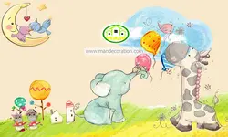 پوستردیواری کودک کد 5456