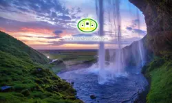 پوستردیواری طبیعت آبشار کد 12509