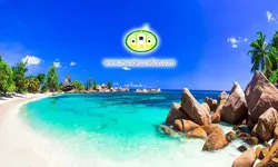 پوستردیواری ساحل صخره ای کد 12555