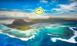 پوستردیواری ساحل صخره ای کد 12556