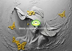 پوستردیواری سه بعدی چهره  13089