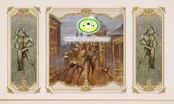 پوستردیواری پتینه و نقاشی برنز کد 5159