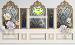 پوستردیواری داماسک و پتینه کد 5163