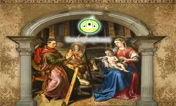 پوستردیواری نقاشی و پتینه سقفی کد 5167