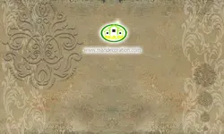 پوستردیواری داماسک و پتینه کرم نسکافه ای رنگ کد 5181