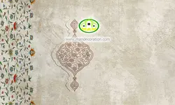 پوستردیواری پتینه خاکی نسکافه ای کد 5171