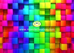 پوستردیواری دیوار رنگی 13406