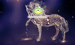 پوستردیواری اسب سه بعدی کد 12437