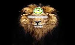 پوستردیواری شیر سه بعدی کد v12126