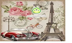 پوستردیواری ماشین کد v1230