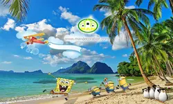 پوستردیواری کودک باب اسفجی و منیون کد 5483