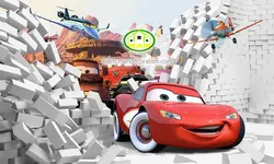 پوستردیواری کودک مکوین سه بعدی کد 5493