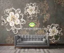 پوستردیواری گل سه بعدی لوکس کد vip037