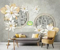 پوستردیواری گل سه بعدی لوکس کد vip042