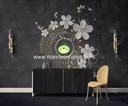 پوستردیواری گل سه بعدی لوکس کد vip054