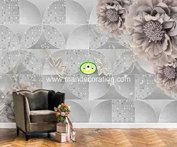 پوستردیواری گل سه بعدی لوکس کد vip060