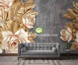 پوستردیواری گل سه بعدی لوکس کد vip055